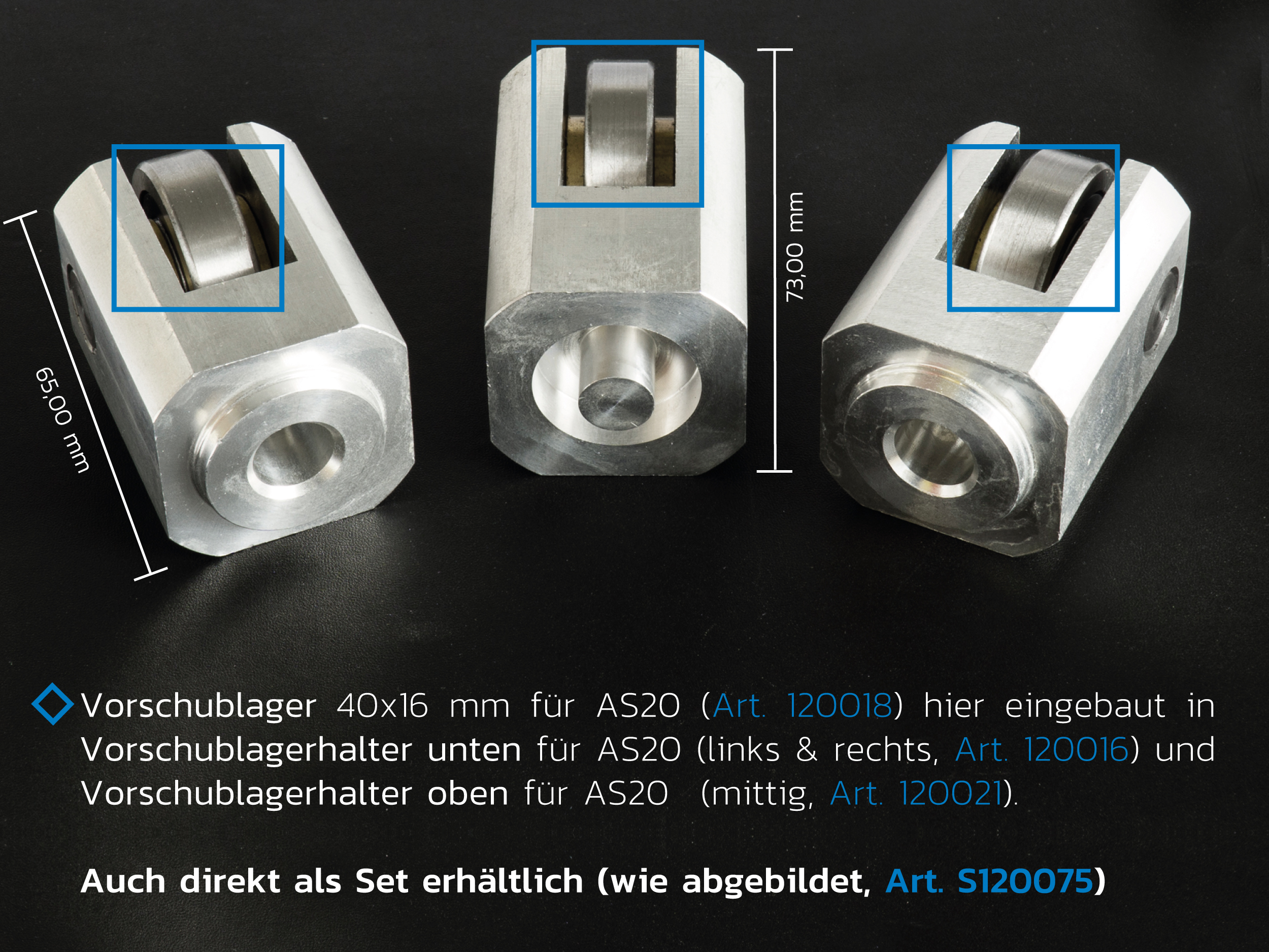 Vorschublager einzeln, für AS 20