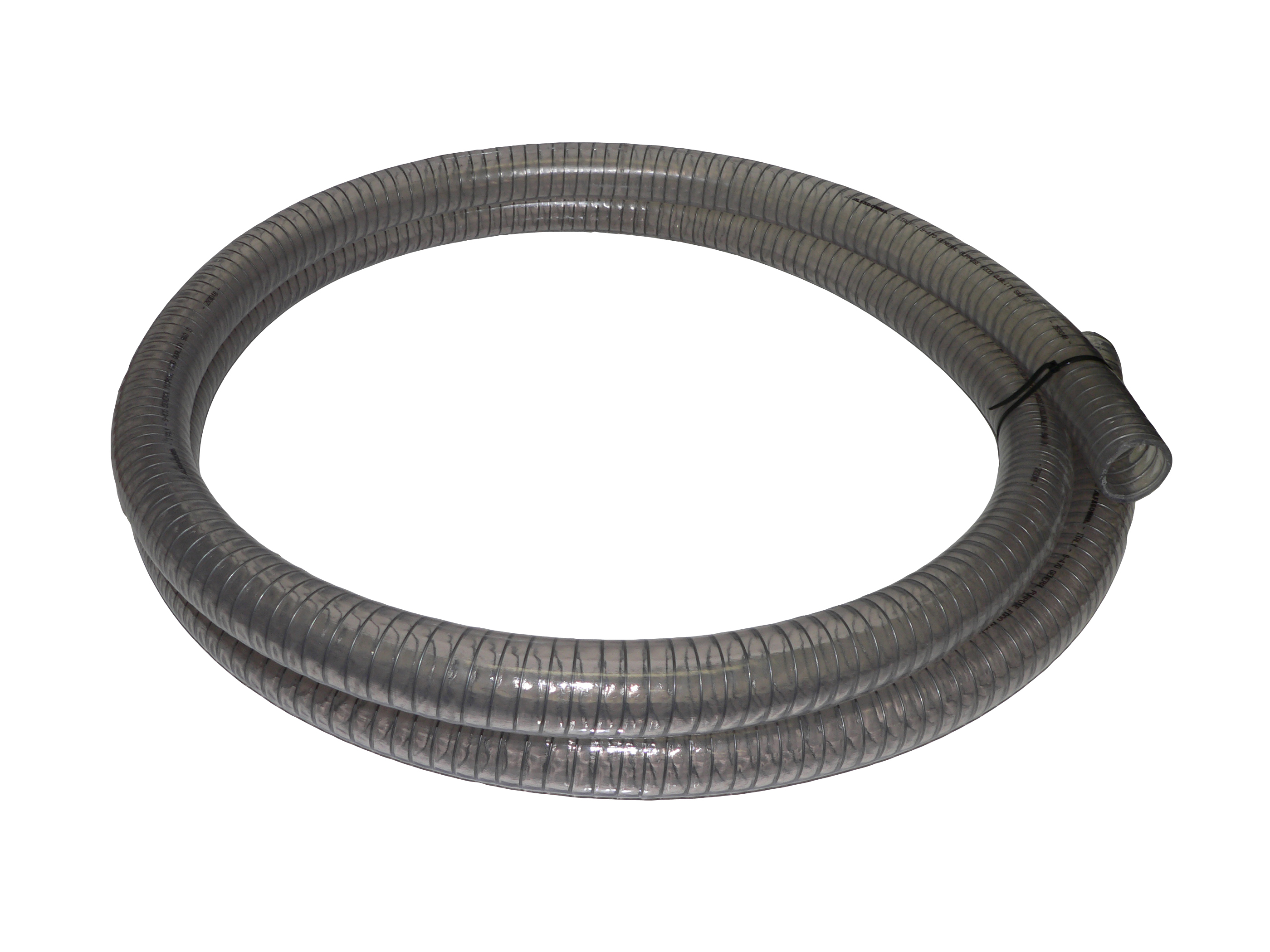 Schlauch klar, mit Drahteinlage, 40 x 4,7 mm