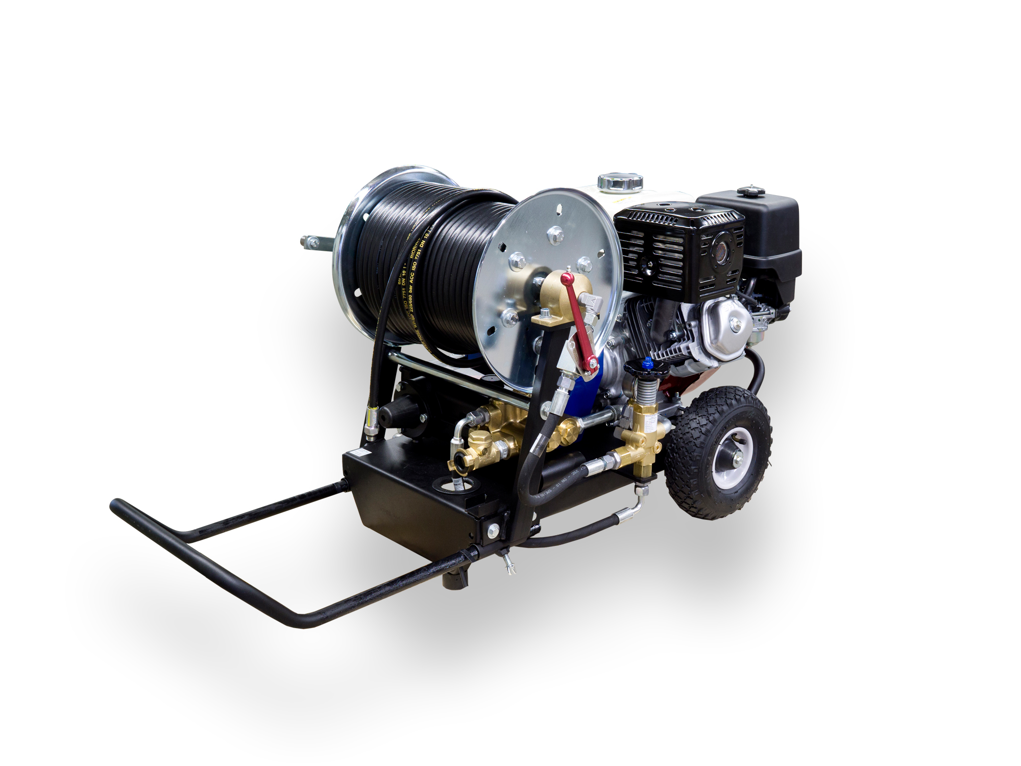 Hochdruck-Spülgerät HD40 11 PS-Benzinmotor und Zubehör