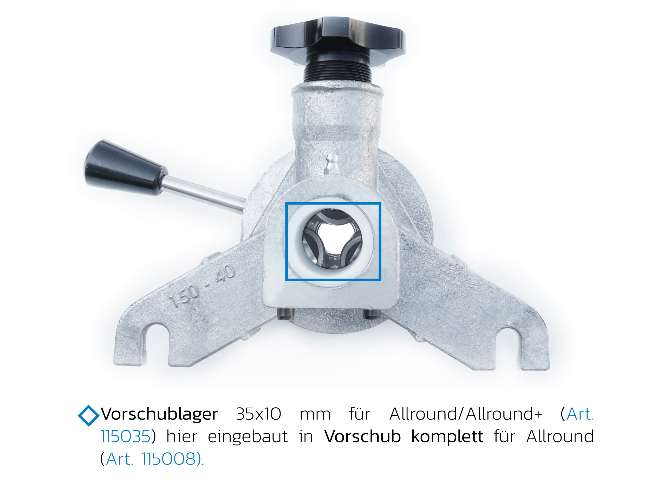 Vorschublager einzeln, für Allround