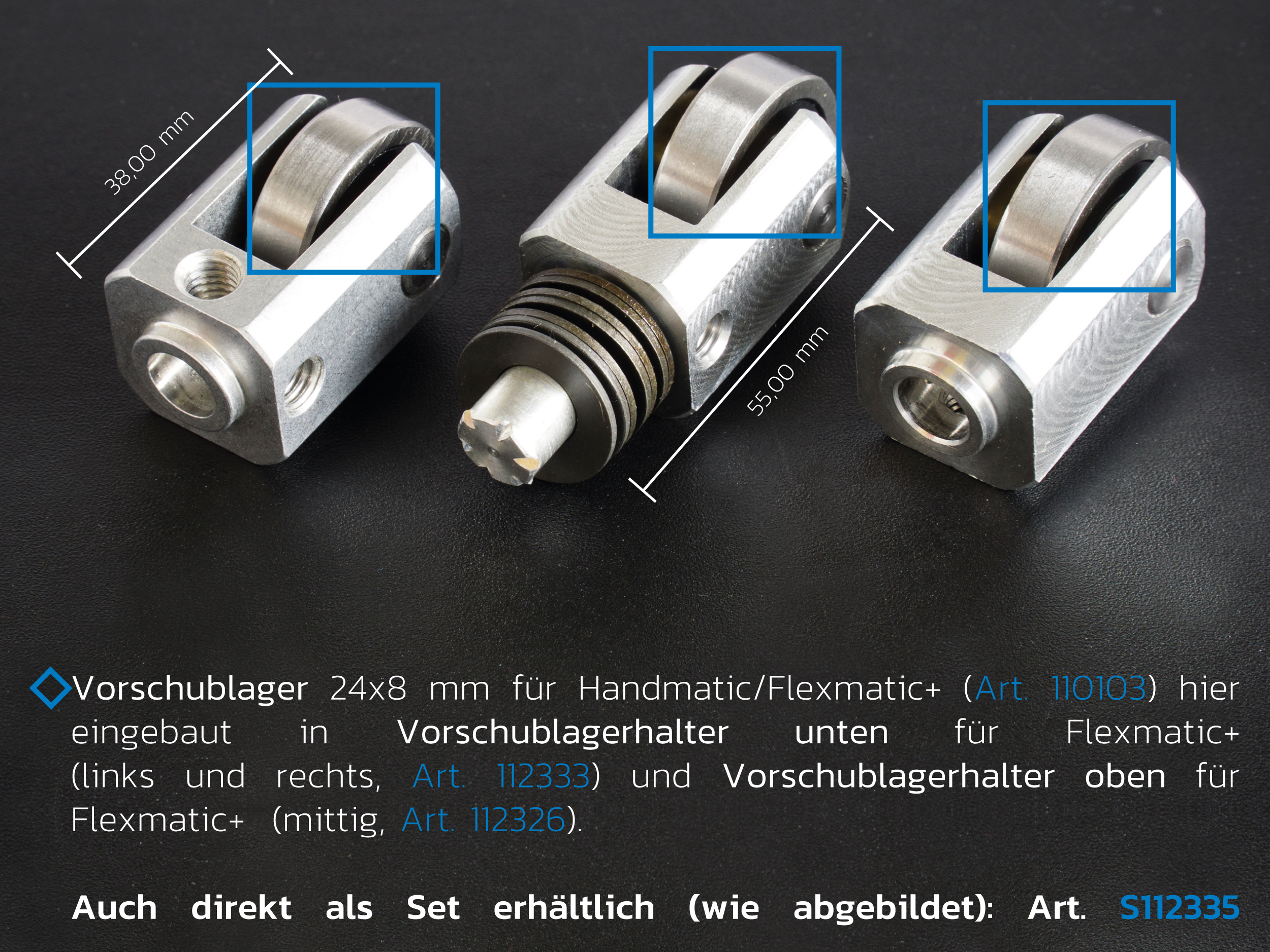 Vorschublager 24 x 8 für Handmatic und