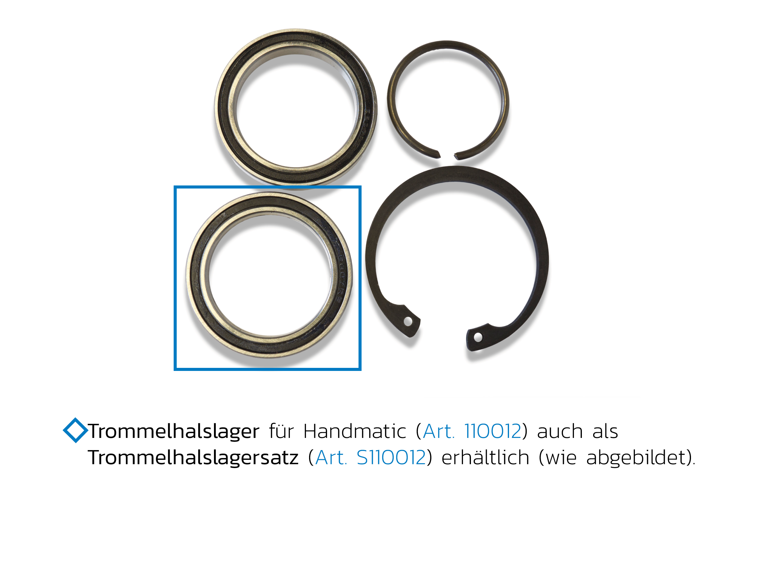 Trommelhalslager Handmatic