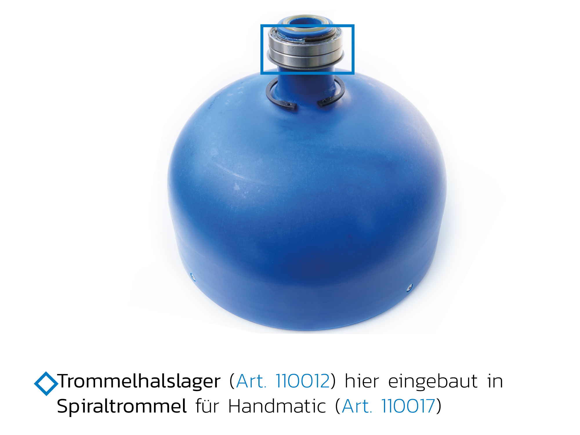 Trommelhalslager Handmatic