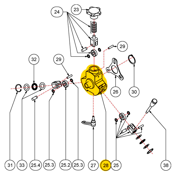 Vorschubgehäuse kpl. Allround+,