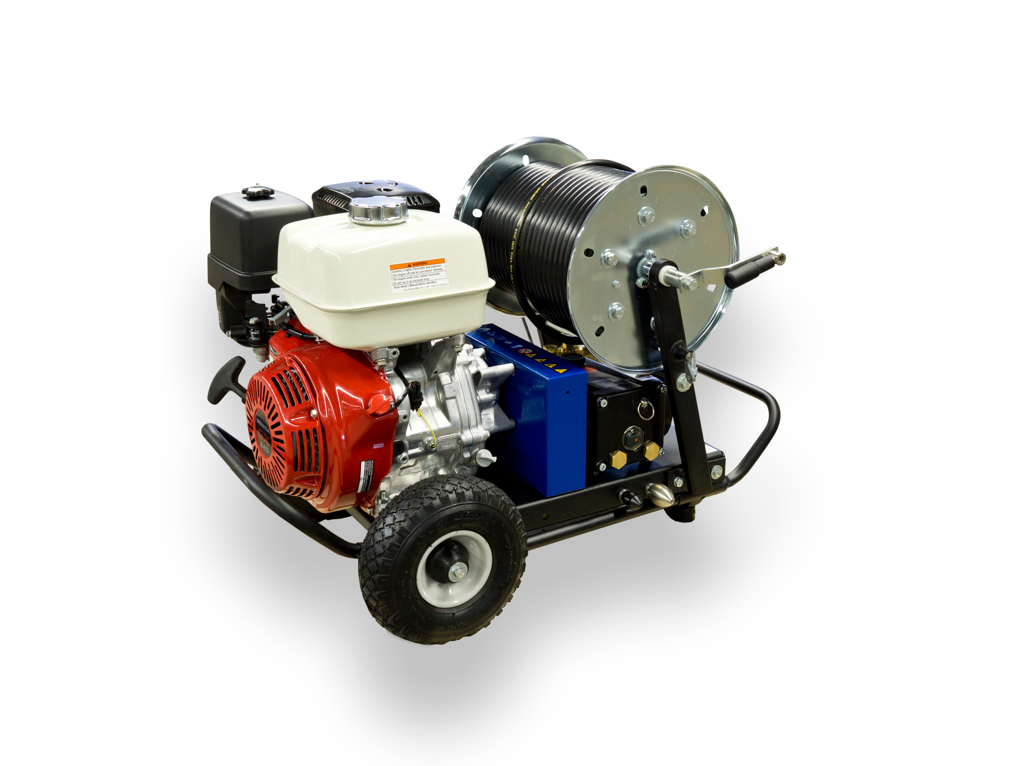 Hochdruck-Spülgerät HD40 11 PS-Benzinmotor und Zubehör