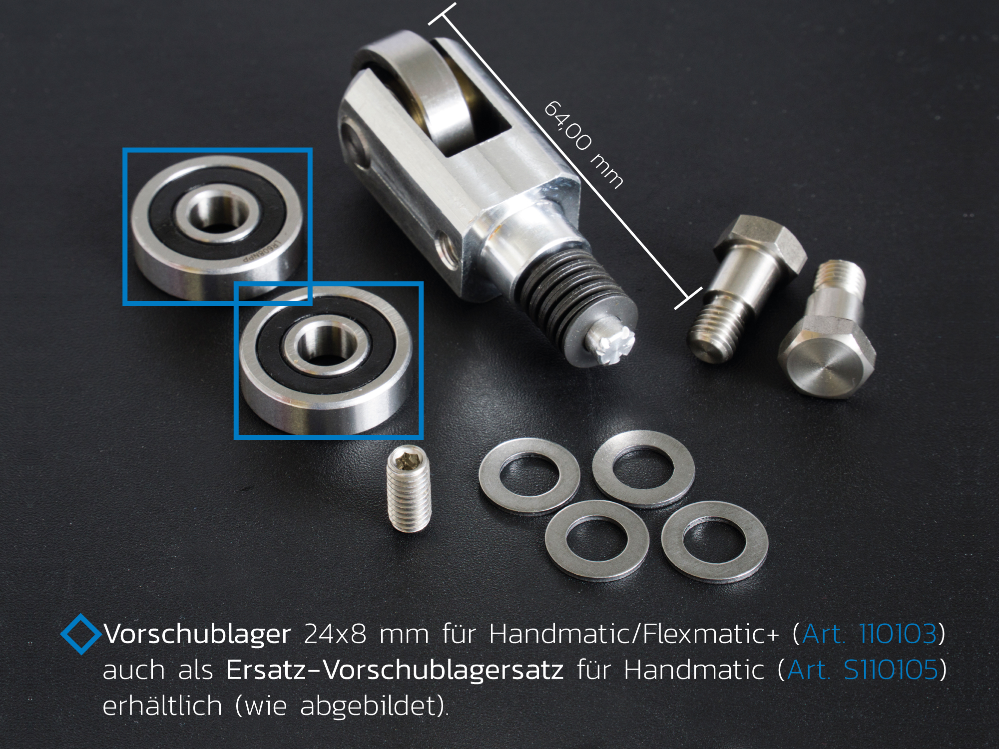 Vorschublager 24 x 8 für Handmatic und