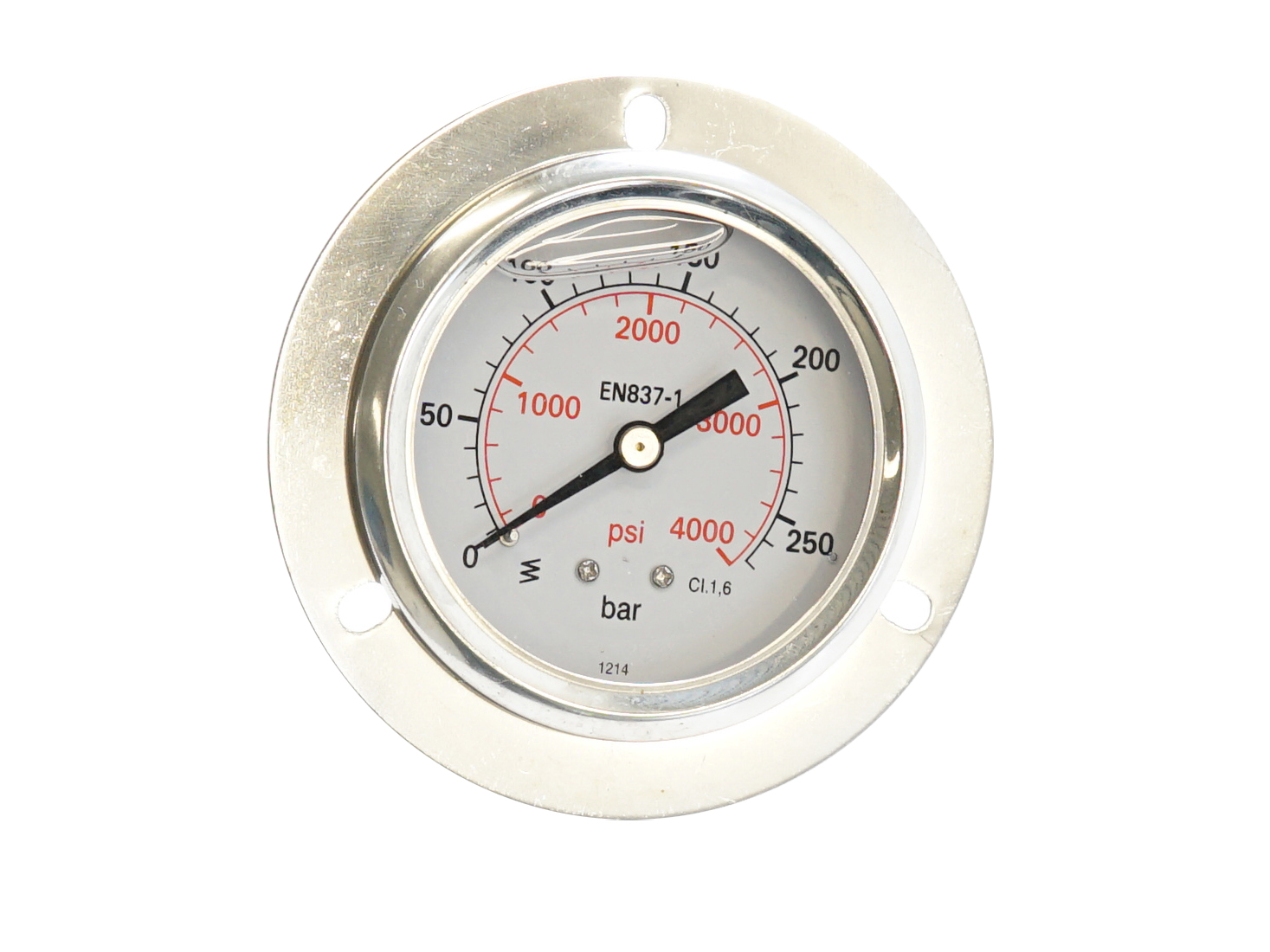 Manometer 0 - 250 bar, Anschluß ¼" axial