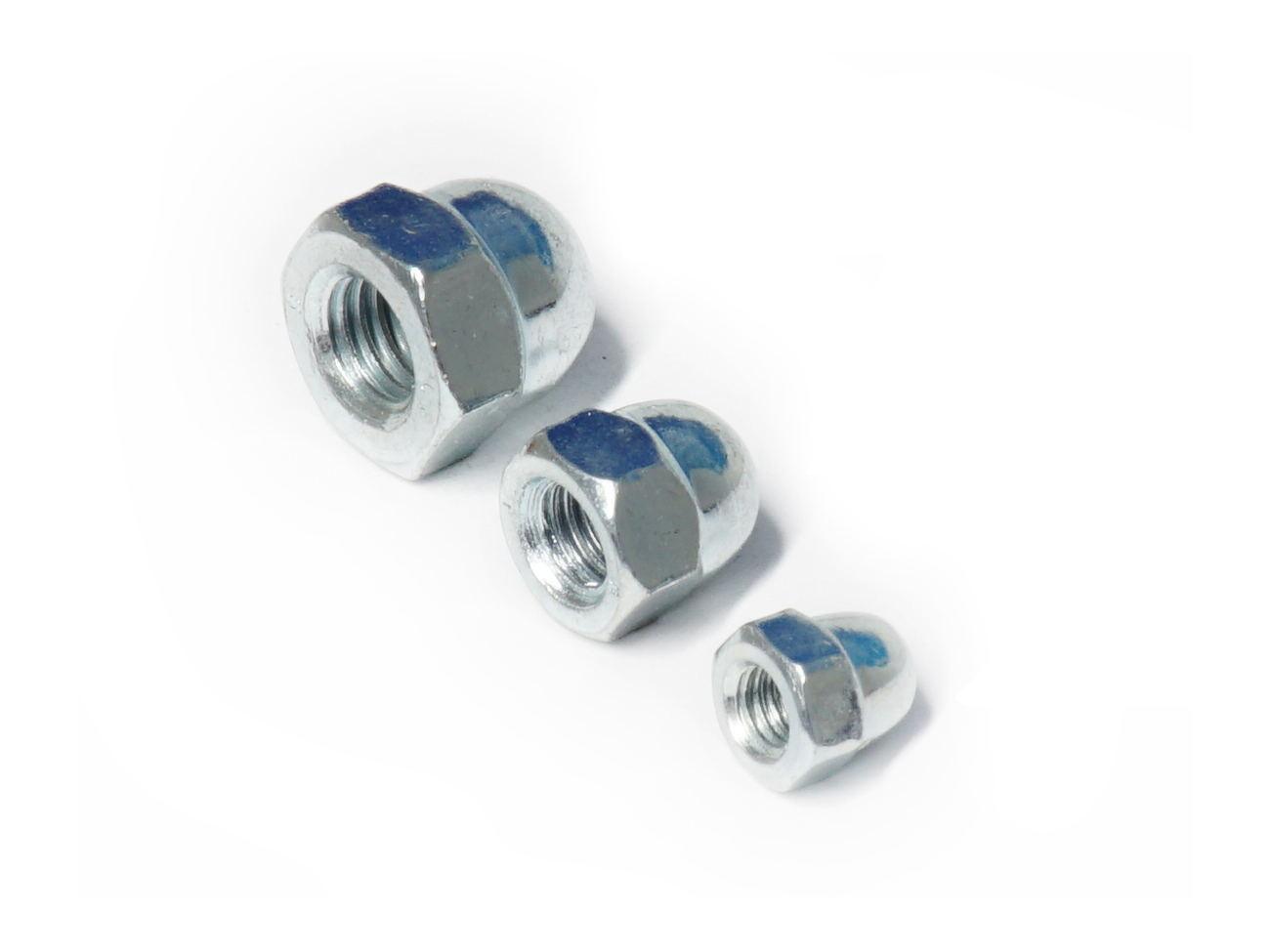 Hutmutter M6, DIN 1587, verz.